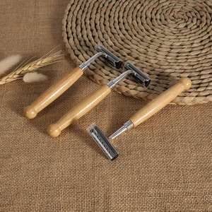 1 rasuradora manual ecológica con mango de bambú natural para hombres y mujeres, para hotel, hogar, viajes o cuidado corporal. - Product Image 3