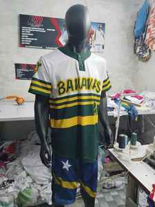 Chemise de baseball boutonnée Long Mission, maillot de baseball à prix abordable, chemise de baseball personnalisée, directement de l'usine Long Mission. - Product Image 6