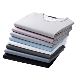 T-shirt unisexe en coton modal et soie glacée, manches courtes, couleur unie, été, 160 g/m², design de logo personnalisé OEM. - Product Image 1