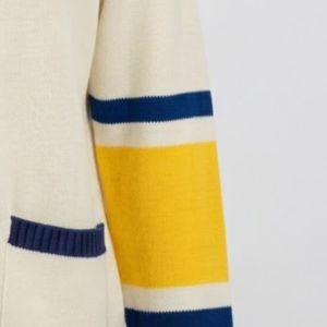Cárdigan personalizado del Día del Partido de los Michigan Wolverines, unisex, blanco, estilo universitario, de manga larga, para el club de fútbol americano. - Product Image 5