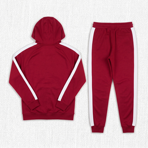 Mens Winter Polyester/Nylon Hooded Tracksuit Set Hoodie Pants Two-Piece Streetwear Fashion Casual Sportswear - Product Image 4