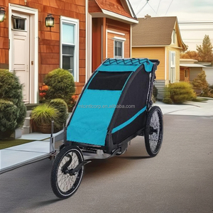 Poussette pour animaux de compagnie, remorque pour vélo, cadre en alliage d'aluminium, léger, suspension indépendante, pour grands chiens, résistant à l'eau, pliage facile - Product Image 3