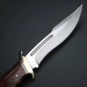 มีดแคมป์ปิ้งเหล็กกล้าคาร์บอนทำมือคุณภาพพรีเมียม LEGACY BLADES ด้ามไม้ พร้อมปลอก มีดใบตาย ผู้ผลิต OEM - Product Image 2