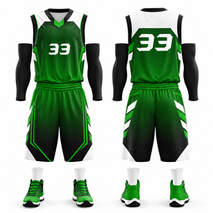 Anpassbares Logo Schnelltrocknende Basketball-Uniform Set Schweißableitende Basketballkleidung für Herren - Product Image 1