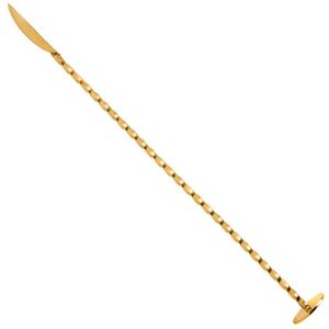 Cuillère à bar en métal de qualité supérieure, ustensile de mélange pour cocktails en acier inoxydable, outil de brassage à long manche pour la restauration et la maison - Product Image 5