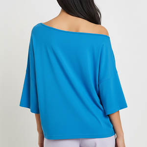 Nouveau design tendance, jersey 100% coton, col rond, coupe régulière pour femme, marque de luxe, style hip-hop, respirant, écologique, été - Product Image 3