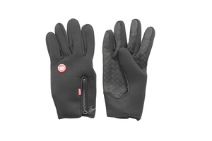 Winter Outdoor Nylon Warm <b>Gloves</b> Unisex Sports Cycling Windproof Waterproof Fleece-Lined Touchscreen Non-Slip Winter <b>Gloves</b> - Product Image 2