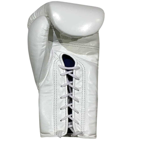 Winning BOXING Gloves 14oz 16oz White Customizable Kick Boxing Training Glove Lace-up Hook & Loop strap Genuine Leather - Product Image 6