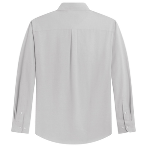 Camisa de Vestir para Hombre, Color Gris Jaspeado, Lisa, Manga Larga, Algodón Fino, Corte Regular, Alta Calidad, Venta al Por Mayor - Product Image 2