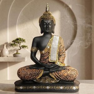 Wholesale Premium Resin Handmade <b>Religious</b> Meditating Buddha <b>Statue</b> Stick Incense White Buddha Home Decor Tabletop Showpiece - Product Image 5