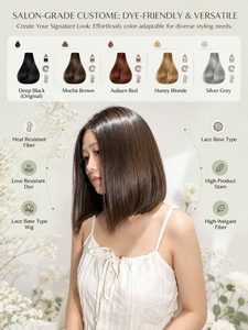 Transparent HD Lace Front Glueless Human Hair <b>Wig</b> Short <b>Bob</b> Cut Straight Natural Virgin Hair for Women - Product Image 2
