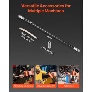 Kit Pistola per Grasso ad Alta Pressione 6000 PSI a Ciclo Continuo, Capacità 14 oz, Include Tubo Flessibile da 18 Pollici e 1 Prolunga Rigida - Product Image 5