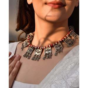 Collar de Plata de Moda Meera Jaipur Banjaraa - Product Image 3