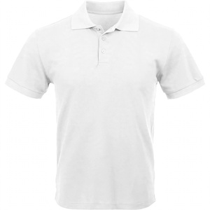 TRIARROW EXPORTS Plain <b>White</b> <b>Short</b> <b>Sleeve</b> Cotton Pique for <b>Shirt</b> Eco-Friendly Quick Dry Casual Summer <b>Mens</b> Wear Custom Logo - Product Image 1