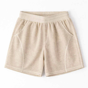 Shorts de jogging unis pour hommes, en molleton avec poches latérales, pour la gym et le jogging MARFA INTERNATIONAL - Product Image 4
