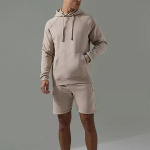 Ensemble de survêtement 2 pièces en molleton 100 % coton 260 GSM, respirant, personnalisable avec logo, pour l'été – Short et pantalon de jogging de haute qualité - Product Image 6