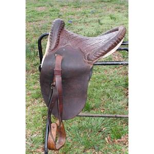 Silla de montar de cuero genuino Natural Crafts, precio de fábrica, duradera, ligera, silla de montar inglesa premium australiana, hecha en India - Product Image 1