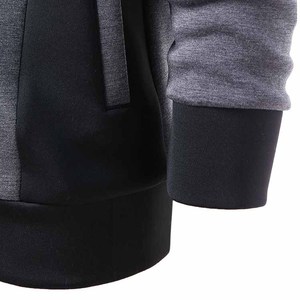 Sudadera con capucha extragrande y gruesa para hombre, personalizada con estampado deportivo, con cremallera completa, forro de piel, poliéster y algodón de alta calidad, ecológica. - Product Image 6