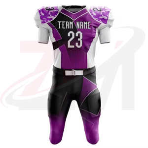 Uniforme de football américain de style moderne avec service OEM, tenue d'équipe, uniforme de football américain fabriqué en 100 % polyester - Product Image 2