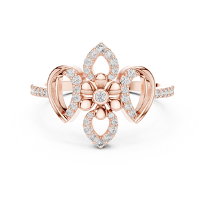 Anillo de Diamante Cultivado en Laboratorio, Corte Brillante, Chapado en Rodio, Oro Rosa de 18 Quilates, para Mujer, Compromiso, Boda, San Valentín - Product Image 1