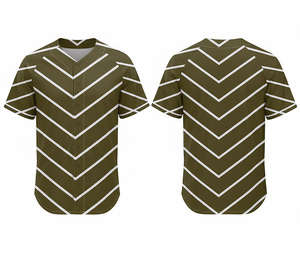 Chemise de baseball personnalisée – Tissu en polyester doux pour sublimation |   Kit de baseball d'équipe avec logo et numéros personnalisés |   Polyester respirant - Product Image 4