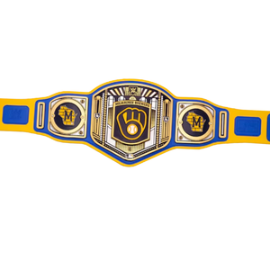 Cinturón de Campeonato de los Milwaukee Brewers, Cinturón de Lucha Libre Personalizable de Alta Calidad, Cinturón Deportivo Coleccionable para Fanáticos - Product Image 4