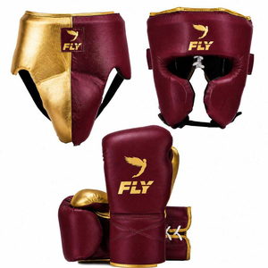 Conjunto de Sparring Amarillo y Negro con Logotipo y Diseños Personalizados, Kit de Protección de Kickboxing de Última Generación y la Mejor Calidad, Guantes de Sparring Fly - Product Image 5