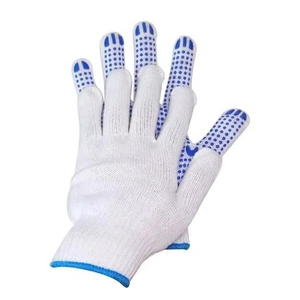 Guantes de punto de uso general con textura completa de material acrílico flexible, con diseño de diamantes, puño morado y rosa, antideslizantes - Product Image 3