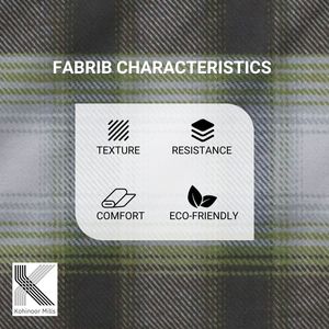 Tissu à carreaux respirant en flanelle teinte en fil/brossée pour chemises/pantalons pour filles/garçons - Product Image 3