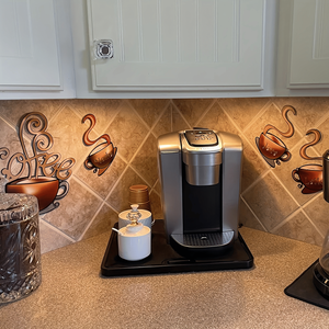 CIFbuy Modern Style Metal Coffee Cup Wall <b>Decor</b> <b>Retro</b> Kitchen Coffee Bar Home Decorations Framed Art Pick Service Available - Product Image 2