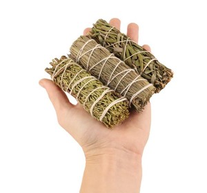 Natural White <b>Sage</b> Smudge Bundle Set Handmade Hand-Tied Aromatic Cleansing <b>Sticks</b> Meditation Yoga Home Ritual Spiritual Bohemian - Product Image 5