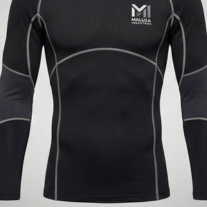 Camiseta de Manga Larga Titan Shield, Compresión, Transpirable, Ecológica, de Secado Rápido, para Hombre, Gimnasio, Entrenamiento, Rendimiento Táctico, MALUZA - Product Image 2