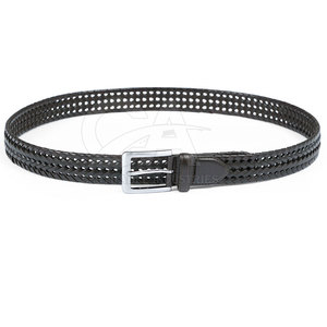 Ceintures en cuir classiques avec boucle de sécurité, ajustement de la taille, matériau durable, finition lisse, options de vente en gros personnalisées - Product Image 2