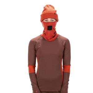 Pasamontañas Rojo Acrílico a Cuadros MANTIC ENTERPRISES, Cubre Rostro Completo para Adultos 52-54cm Unisex con Bordado 3D - Product Image 3
