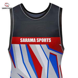 Nouveaux justaucorps de lutte personnalisés de haute qualité avec sublimation numérique de drapeaux internationaux en Spandex/Polyester pour jeunes/adultes, femmes et hommes - Product Image 4