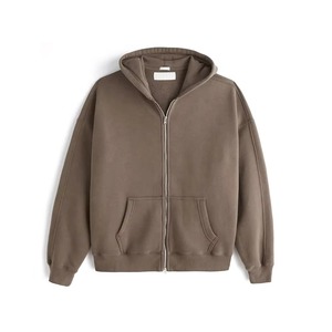Sweat à capuche zippé pour homme, personnalisé, prix de gros, style streetwear, délavé à l'acide, effet soleil, coupe ample, respirant - Product Image 4