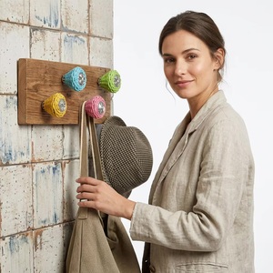 Handmade <b>Brass</b> Cotton Cord Woven Cabinet Knobs Shape Modern Design for Kitchen Hospital Use Drawer Pull Handle Easy Installation - Product Image 6