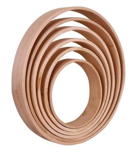 Cercle à broder en bois pur, grande taille, pour point de croix, cadre rond en bois pour l'artisanat et l'affichage - Product Image 2
