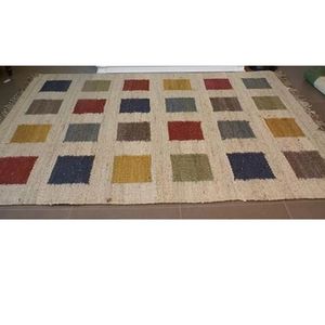 Modern <b>Boho</b> Reversible Dhurrie Carpet Flat Weave Cotton <b>Rug</b> for Living Rooms & Bedrooms Colorful Designer Home Wholesale Price - Product Image 6