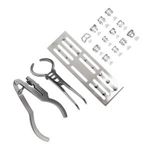 Ensemble de pinces à caoutchouc dentaires en acier inoxydable (11 pièces) - Kit d'instruments chirurgicaux d'isolation endodontique CE ISO par Grip Surgical - Product Image 3