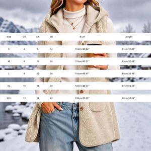 Top Quality Women's Brown Hooded Sherpa Fleece Vest <b>Longline</b> Snap Button Sleeveless Jacket Warm <b>Waistcoat</b> Winter Wear OEM - Product Image 6