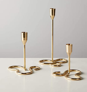 เชิงเทียนโลหะเคลือบทองตกแต่งบ้าน วิลล่า ดีไซน์สร้างสรรค์ ราคาประหยัด - Product Image 1
