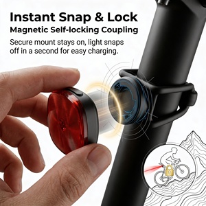 Luz LED para Bicicleta de Alta Calidad de 300 Lúmenes, Juego de Luces para Bicicleta Recargables Tipo C - Product Image 1