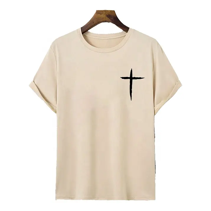 Oem 맞춤형 하이 퀄리티 티셔츠 남성용 하이 퀄리티 패션 모의 목 남성용 슬림핏 티셔츠 SWS-MTS-033