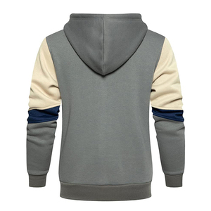 Sweat-shirt à capuche zippé pour homme Index Apparel, color block, manches raglan, décontracté, en molleton bouclette, coupe classique, automne - Product Image 2