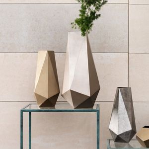 Styling <b>vase</b> elegant tabletop centrepiece designer metallic decor contemporary artistic <b>vase</b> premium decor accessory fashionable - Product Image 6