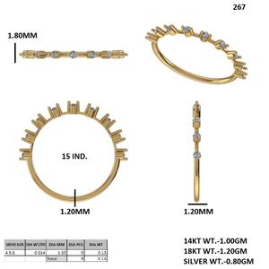 แหวนโรสโกลด์สุดหรูประดับเพชรทรงมรกตที่สร้างขึ้นในห้องปฏิบัติการ เหมาะสำหรับวันครบรอบแต่งงานและโอกาสพิเศษ - Product Image 5