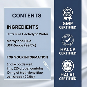 OEM Azul de Metileno 1% - Gotas Líquidas, Fórmula Concentrada, Mayor Absorción, Suplemento Cerebral, Limpieza y Desintoxicación - Product Image 5
