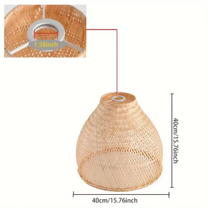 Bamboo Woven Pendant <b>Light</b> for Home Interior Decoration <b>Dining</b> Room and Bedroom - Product Image 2