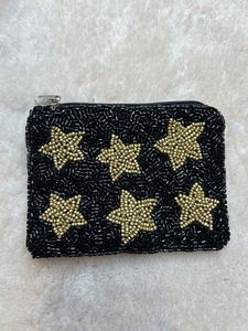 Élégante pochette à monnaie artisanale avec broderie décorative et de magnifiques détails perlés - Product Image 2